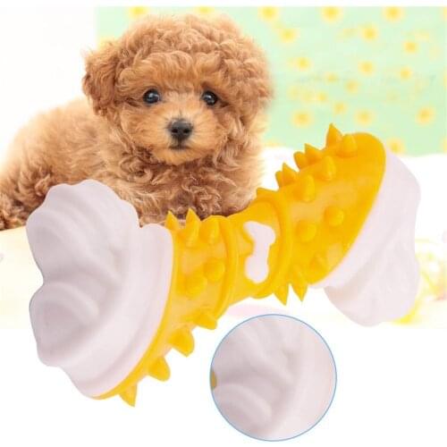 Interactive Pet Cleaning Teeth Molar Toys Dog TPR Training Cleaner Brushing Bone Stick Doggy Toothbrush Toy Puppy Dental Care