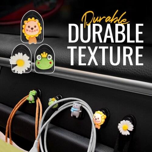 Multifunctional Vehicle Sticky Cute Hooks Car Hook Car Seat Back Cartoon Mini Hook Creative Cute Car Sticky Multifunctional Mini
