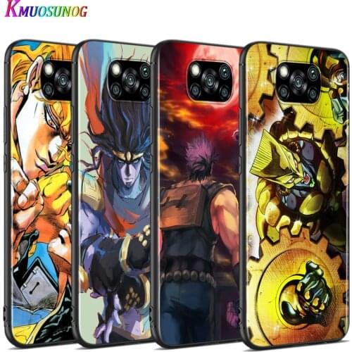 JoJos Bizarre Adventure Anime For Xiaomi Poco X3 NFC M2 X2 F2 F3 C3 M3 F1 Pro Mi Play Mix 3 A3 A2 A1 6 5 Lite Soft Phone Case
