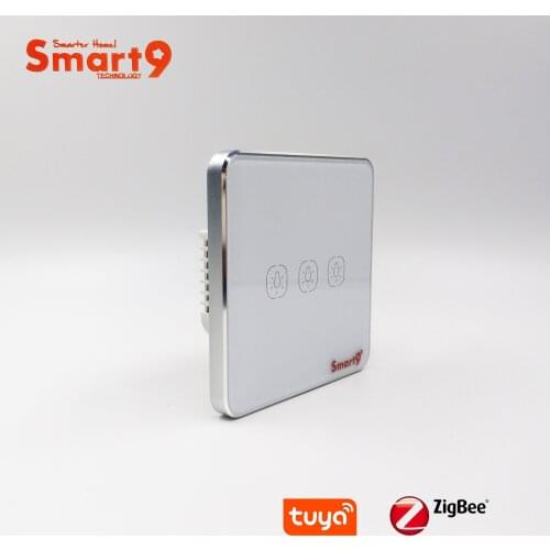 Smart9 ZigBee Wall Switch No Neutral Working with TuYa ZigBee Hub, Touch Button With Smart Life App Control, Powered by TuYa