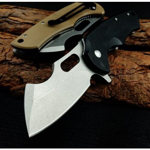 Rhinoceros folding knife G10 handle D2 bearing tactical Pocket knives outdoor self-defense hunting cutter EDC Survival tools