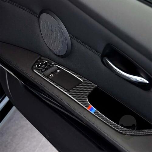 Window Adjustment Lift Decorative Cover Trim Sticker for BMW 2005-2012 3 Series E92 Stylish Interior Decoration Car Accessories