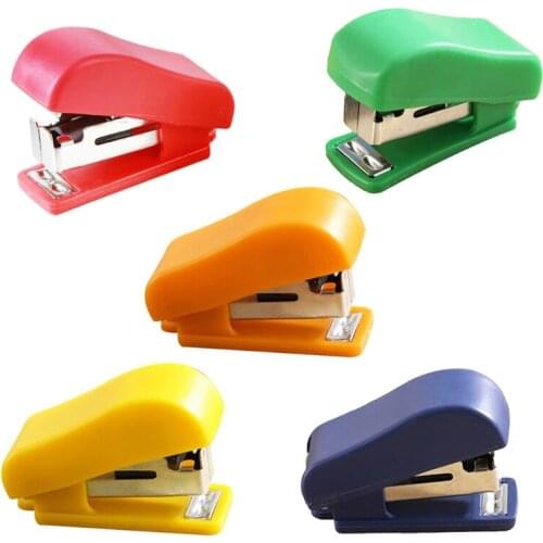 T3LB Mini Stapler Fit Onto 10# Staples 12 Sheet Capacity Portable Durable Stapler With Built In Staple Remover Cute Stapler