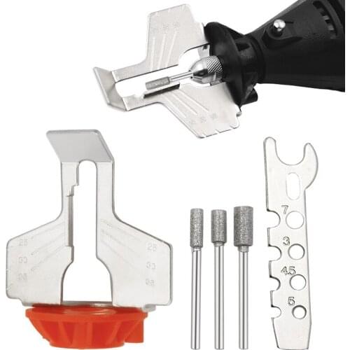 Sharpening Attachment Chain Saw Tooth Grinding Tools Used with Electric Grinder Accessories for Sharpening Outdoor Garden Tool