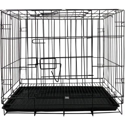 Wire Pet Cage Multi-functional Pet Folding Cage Indoor with Toilet Small and Medium-sized Dog Rabbit Cat Cages Pet Supplies