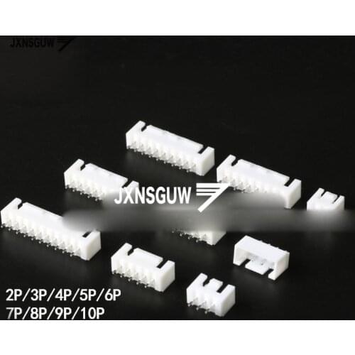 50PCS XHB2.54 2P/3P/4P/5P/6P/7P/8P/9P/10P buckle straight needle 2.54mm spacing Connector socket