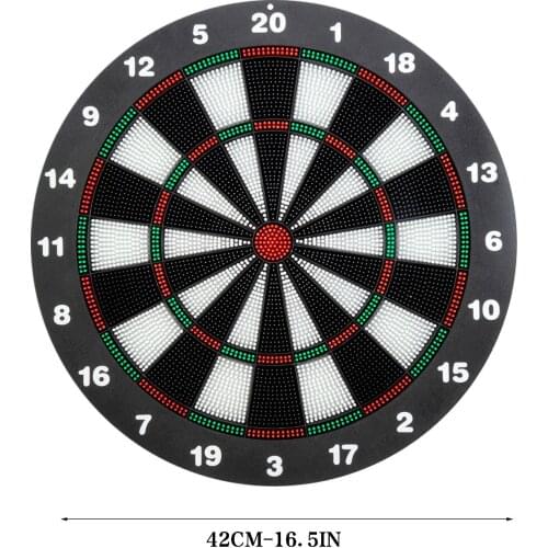 Entertainment Children Adult 16 Inch Soft Plastic Head Dart Board Set