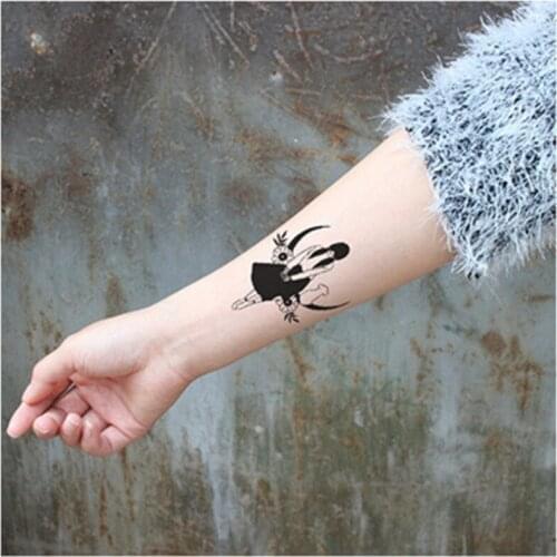 Water Transfer fake tattoo sticker old school skirt gril flower moon Waterproof Temporary Tatto flash tatoo for woman man kids
