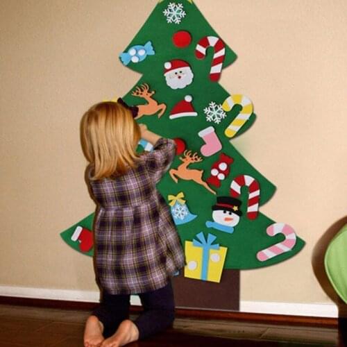 Tronzo Kinder Kerstboom Christmas Decoration for Home Artificial Tree Wall Hanging Gifts Kids Toys Party Supplies Navida 2019