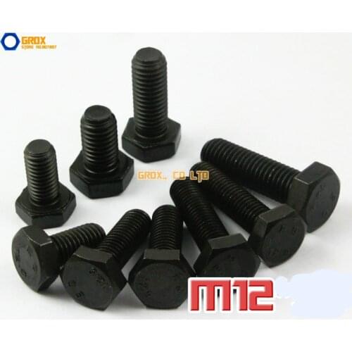 M12 Hexagon Bolt Hex Head Screw 12.9 Grade Alloy Steel