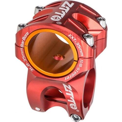 ZTTO Lightweight Flexible 0 Degree 31.8x35MM 2-in-1 Aluminum Alloy Bicycle Handlebar Stem for Most MTB Fixed Gear Cycling Stem