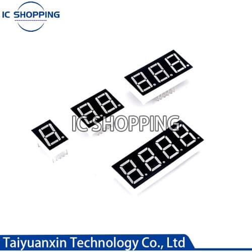 10PCS Led Display Digit Tube 7 Segment 0.56 Inch Red 1 Bit 2 Bit 3 Bit 4 Bit Common Cathode Anode Led 7segment