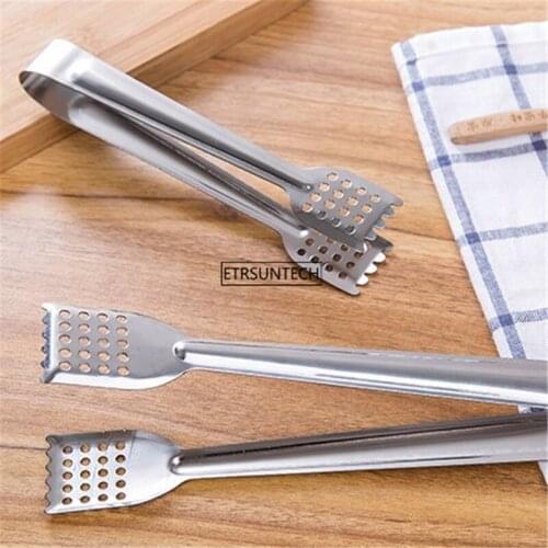100pcs Cooking Kitchen Tongs Food BBQ Tool Salad Bacon Steak Bread Cake Metal Clip Home Kitchen Utensil