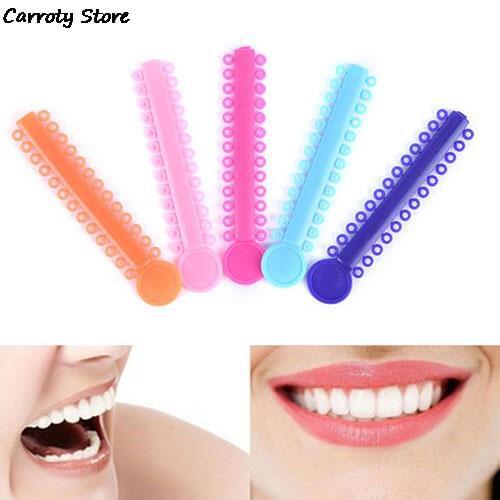 20Piece / Bag Dental Orthodontic Ligature Ties Colorful Rubber Band Elastic ( 1 Ligature Sticks = 24 Ligature Ring )