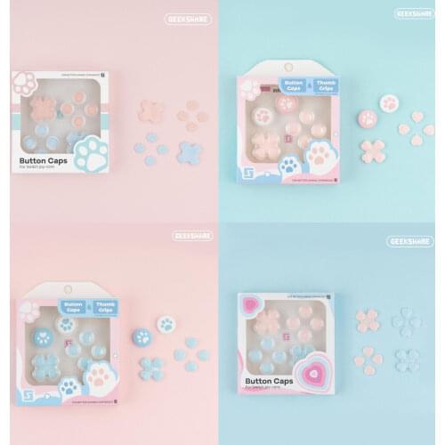 D-pad Move Cross Direction Button ABXY X Key Sticker Joystick Thumb Stick Grip Cap Cover For Nintend Switch NS Joy-con Skin Case
