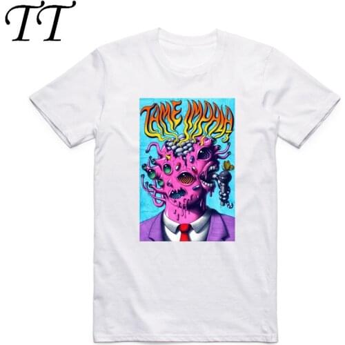 Asian Size Men Women Printing Tame Impala Rock Band Fashion T-shirt Summer Casual O-Neck Short Sleeves T-shirt HCP4133