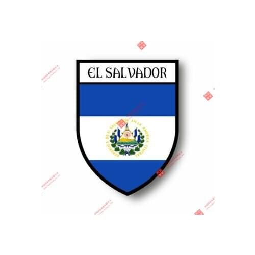 Interesting Stickers Decal Souvenir Vinyl Car Shield City Flag World Crest Salvador Car Decal Decoration Laptop