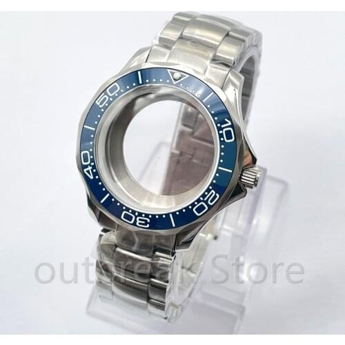 CORGEUT 41mm Sapphire 316L Stainless Parts Ceramics Watch Case Japan NH35A NH36A Miyota 8215 Series ETA 2836 Automatic Movement