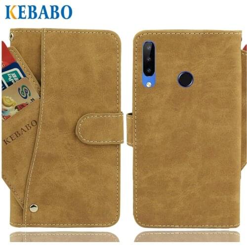 Leather Wallet Doogee N20 Y9 Plus Case 6.3" Retro Luxury Front Card Slots Cases Cover N20 Y9Plus Doogee Magnetic Phone Bags