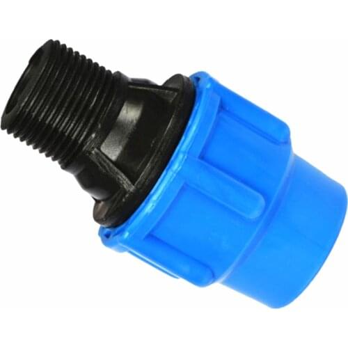 Plastic PE water pipe quick connection female thread 1/2" 3/4" outer wire direct quick connection 20mm 25mm 32mm 40mm 50mm 63mm