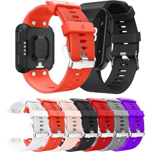 Adjustable Soft Silicone Smart Watch Band Wrist Strap Replacement Strap Sport Loop for Forerunners 35 Accessories