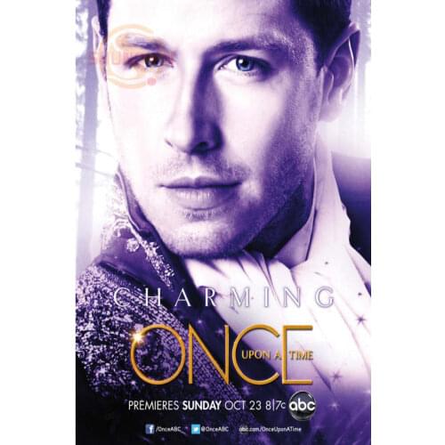New Once Upon A Time TV Promo Poster Print Silk Fabric Print Poster Print Cloth Fabric Wall Poster Custom Satin Poster CD&23