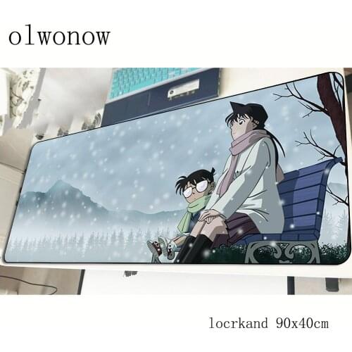 Detective Conan mouse pad Colourful 900x400x2mm mousepads gaming mousepad gamer Gorgeous personalized mouse pads keyboard pc pad