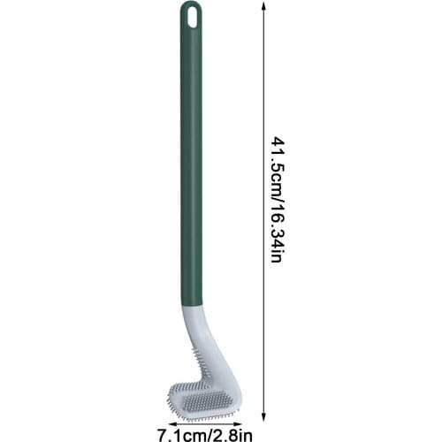 Toilet Brush No Dead Ends To Wash The Toilet Wall-Mounted Silicone Brush Hanging Type Kitchen Gadget Bathroom Cleaning brilliant