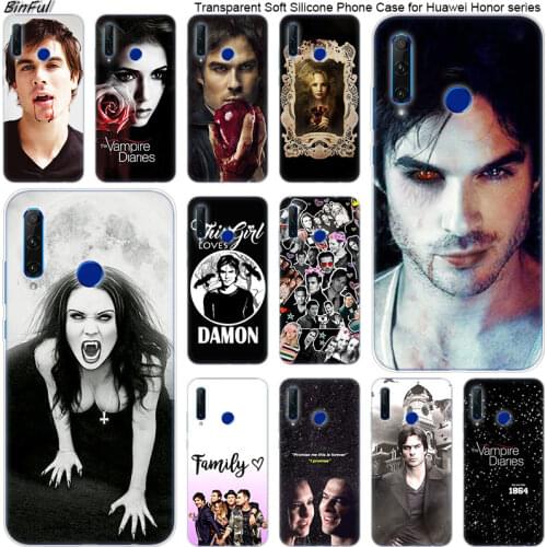 Hot The Vampire Diaries Soft Silicone Phone Case for Huawei Honor 20 20i 10 9 8 Lite 8X 8C 8A 8S 7S 7A Pro View 20 Fashion Cover