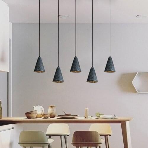 Nordic Cement Restaurant Bar Pendent Light Industrial Style Living Room Kitchen Home Decor Light Fixtures Bedroom Bedside Lamp