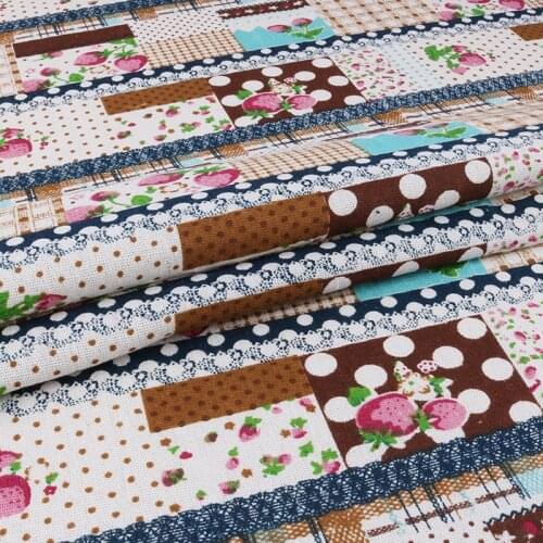 Nanchuang Cotton Linen Fabric/Handmade Patchwork Hometextile Cloth For Sofa Curtain Bags Doll Cushion Cover Decoration Material