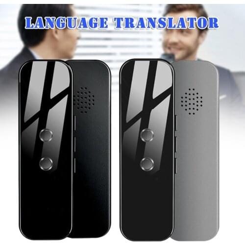 Language Translator Device Smart Two Way Voice Translator Bluetooth Support Several Languages for Travelling Abroad GK99