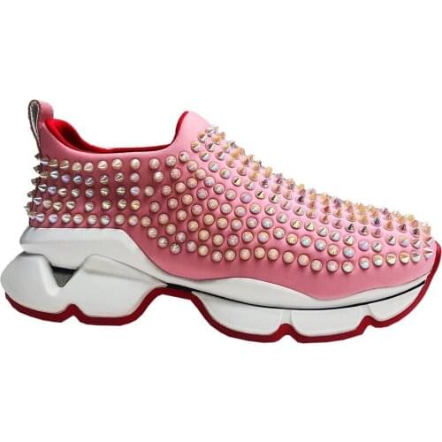 2021 new Spring fashion sneakers lovers shoes counter quality Lycra Cone metal decoration workmanship man and womens sneaker