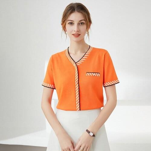 Women Summer T Shirts 2021 New Vintage Patchwork Stripe Decor Knitted Tops V Neck Thin Casual Short Sleeve Tee Shirt for Female