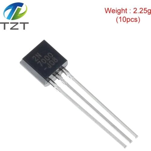 20pcs/lot 2n7000 To92 Small Signal Mosfet 200 Mamps, 60 Volts N-channel To-92 New