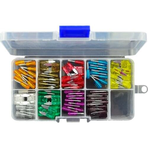 90pcs/lot Automotive Car Motorcycle Blade Fuse Kit Assortment fuses 5A 7.5A 10A 15A 20A 25A 30A 35A 40A