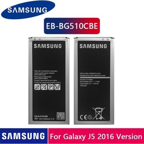 Samsung Original Battery EB-BJ510CBC For Samsung Galaxy J5 2016 Edition J5 2016 J510 J510FN J510F J510G EB-BJ510CBE 3100mAh