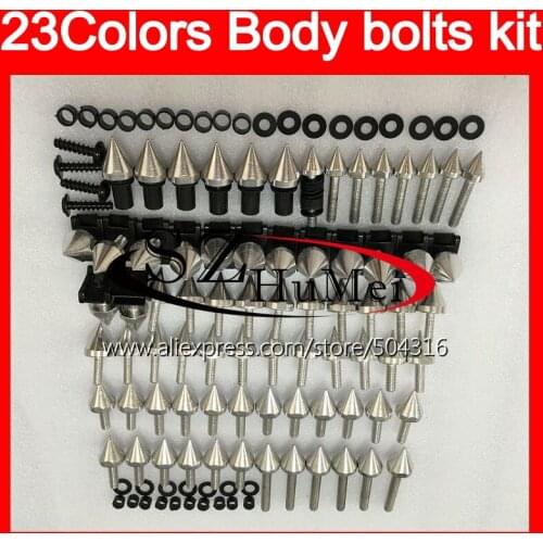 Fairing bolts full screw kit For SUZUKI GSXR600 GSXR750 01 02 03 GSXR 600 750 K1 R600 2001 2002 2003 Windscreen bolt screws Nuts