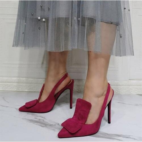 Sexy Wedding Sandals Square Buckle Stiletto High Heels Pumps Party Femmes Sandales Ladies Shoes Women Large Size 43 44 45 50 52