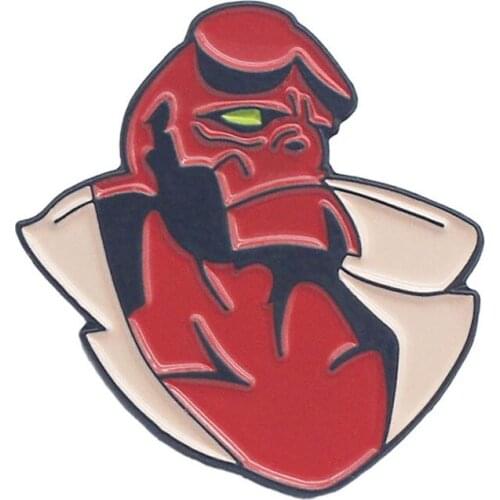 Punk Styles Demon Ghost Satan Brooch Pins Enamel Metal Badges Lapel Pin Brooches Jackets Fashion Jewelry Accessories