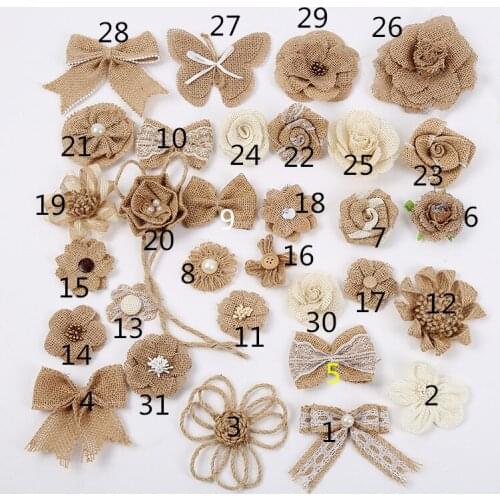 Burlap flower