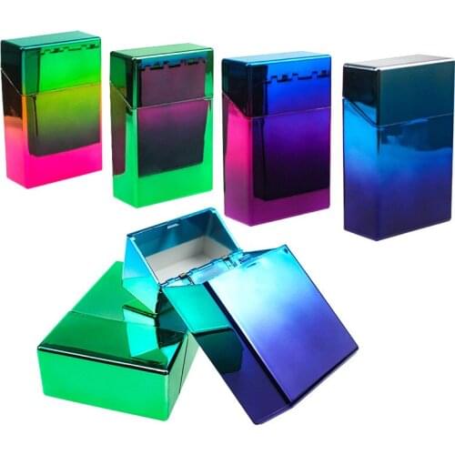 Portable Cigarette Case Shining Cigarettes Box Cigarette Box cover Cigarette Accessories Cigarette Holder Container for Smoker