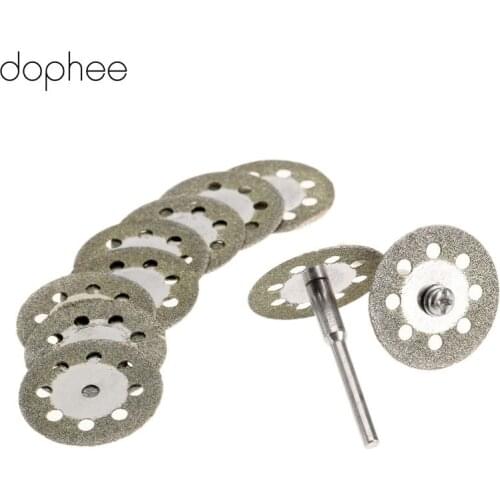 Dophee Dremel Accessories 25mm Circular Saw Blades Cutting Discs for Cutting Stone Wood Grinding Disc for Dremel Rotary Tool *10