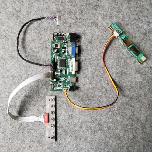 DIY kit VGA+DVI 1280*800 1CCFL 20-Pin LVDS Fit LP133WX1/LP121WX1 matrix M.NT68676 LCD screen panel controller drive board