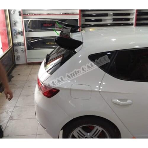For Seat Leon Mk3 2012-2020 Spoiler Piano Glossy Black Auto Accessory Universal Spoilers Car Antenna Diffüser Flaps