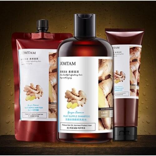 Ginger Shampoo Herbal Professional Anti-hair Loss Itching Dandruff Oil-Control Refreshing Nourishing Hair Care Shampoo 400ML