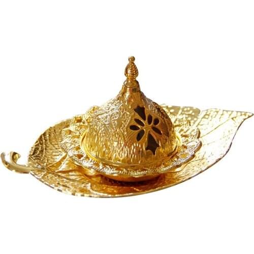 Metal Hand-held Middle Eastern Arab Censer European Leaf Tray Aroma Diffuser Multi-purpose Censer Incense Burner Holder