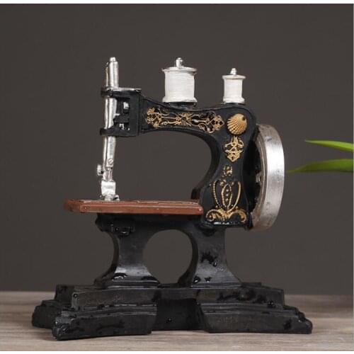 Vintage Style Sewing Machine Model Resin Antique looking Sewing machine mold Resin Artcraft Coffee Bar decor