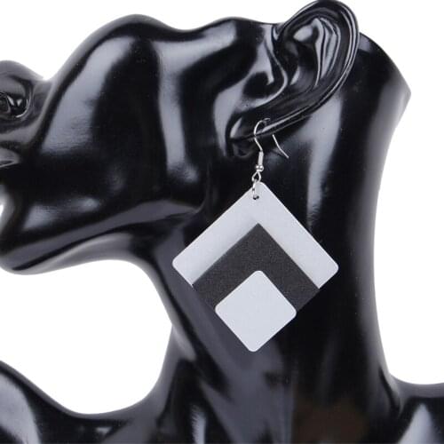 Fashion Metal Square Earrings Vintage Multilayer Drop Earrings Gothic Women Ear Statement Jewelry Body Decorations Cheap Things