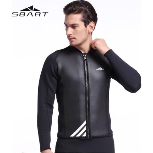 SBART Swimwear Men Diving Rash Guard 2MM Neoprene Wetsuit Snorkeling Wetsuit Windsurfing Kite Surfing Jacket Diving Equipment